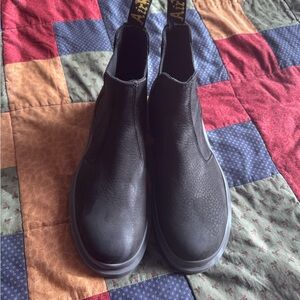 Dr. Martens Black Milled Nubuck Leather Men's Boots